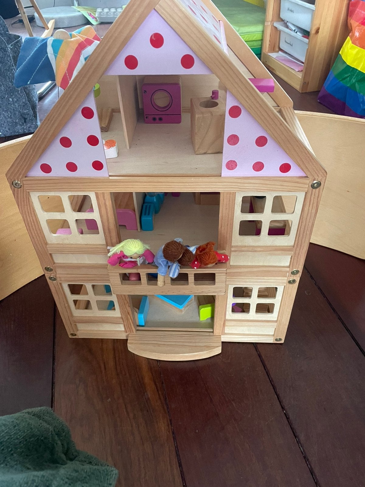 Poppenhuis met spulletjes, Ophalen, Gebruikt, Poppenhuis