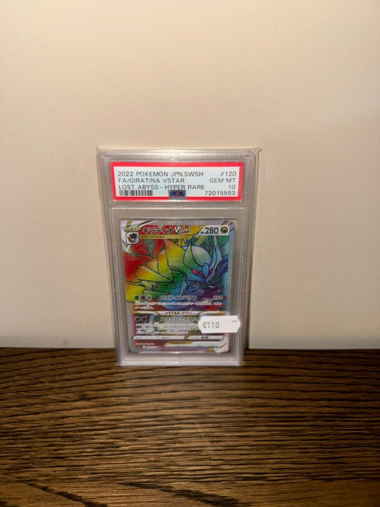 Giratina VSTAR (Lost Abyss) PSA 10 Gem Mint, Ophalen of Verzenden, Zo goed als nieuw, Losse kaart