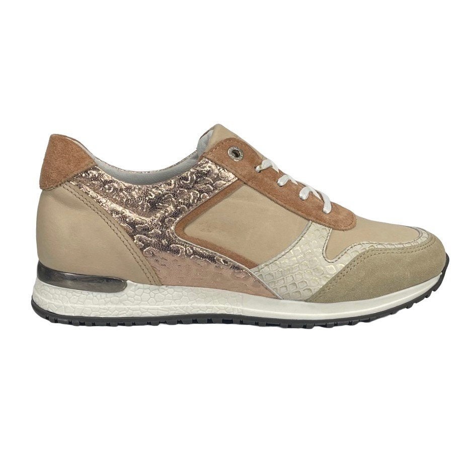 LIVINGSTONE maat 37 lerensneaker beige gratis verzenden, LIVINGSTONE BY PIEDRO, Verzenden, Beige, Sneakers of Gympen