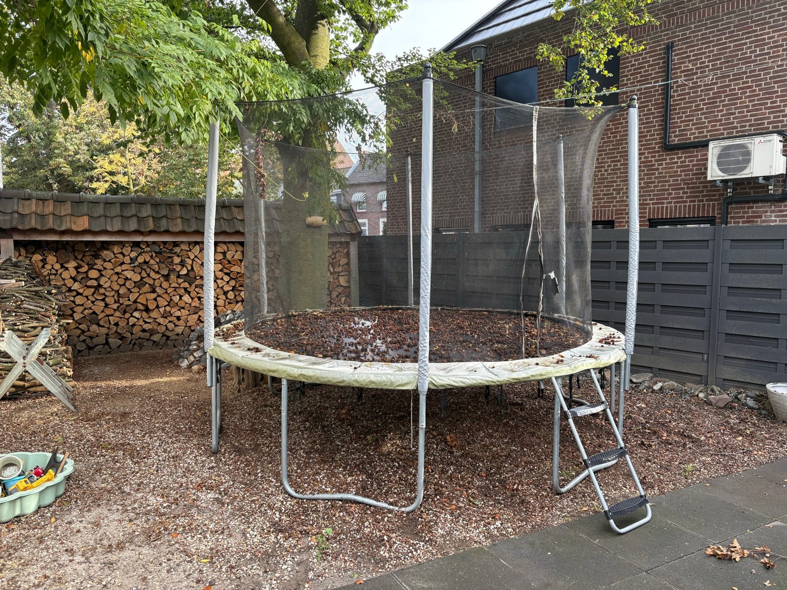 Gratis afhalen: Trampoline Decathlon 3,8m (prima staat), Ophalen of Verzenden, Gebruikt