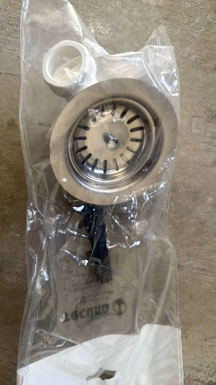 Spoelzeef korfventiel keuken 3 1/2 inch, Ophalen, Nieuw