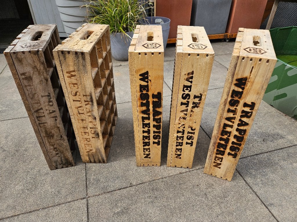 Originele Westvleteren kratjes, Verzamelen, Biermerken, Ophalen, Gebruikt, Overige typen, Overige merken