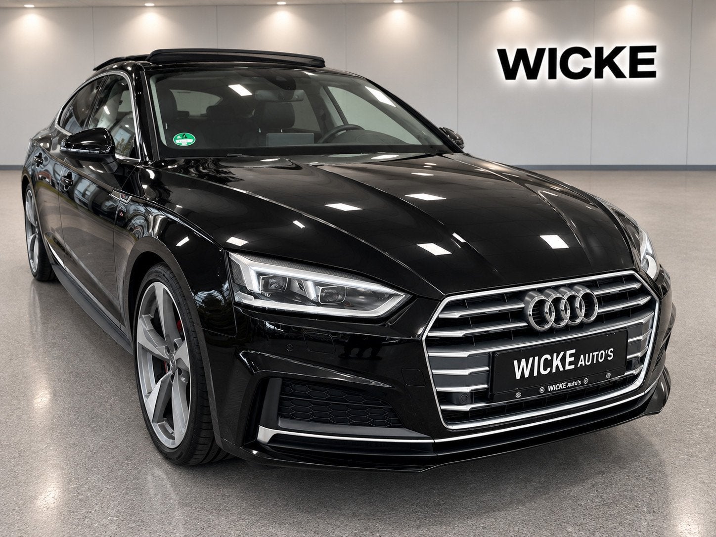 Audi A5 Sportback 2.0 TFSI MHEV Design S Line Panorama Leder, Auto's, Gebruikt, 1984 cc, Zwart, Bedrijf