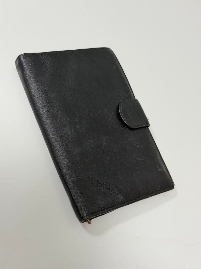 Lichfield 1642 leren leather portemonnee zwart dames heren, Overige merken, Leer, Zwart, Ophalen of Verzenden