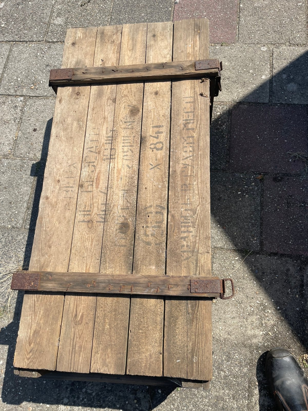 Munitie kisten uit de tweede wereldoorlog., Ophalen, Nederland, Kist of Geocache