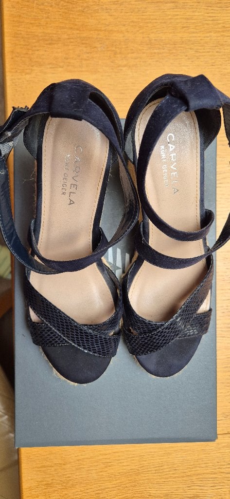 Espadrilles, Kleding | Dames, Blauw, Ophalen of Verzenden, Zo goed als nieuw, Espadrilles of Moccasins