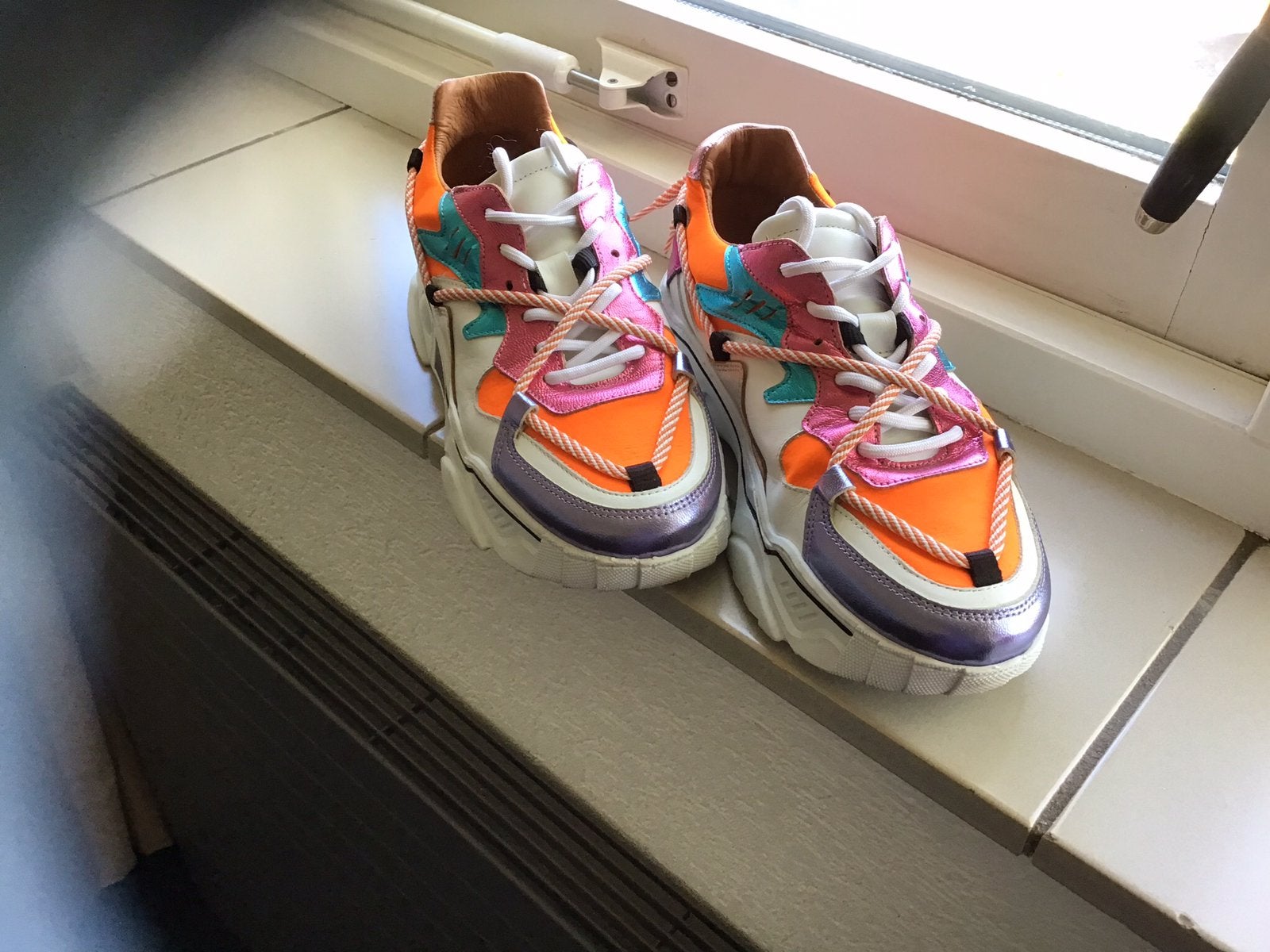 DWRS SNEAKERS JUPITAIR ORANGE MULTI MAAT 40, Overige kleuren, Ophalen of Verzenden, Sneakers of Gympen, Zo goed als nieuw