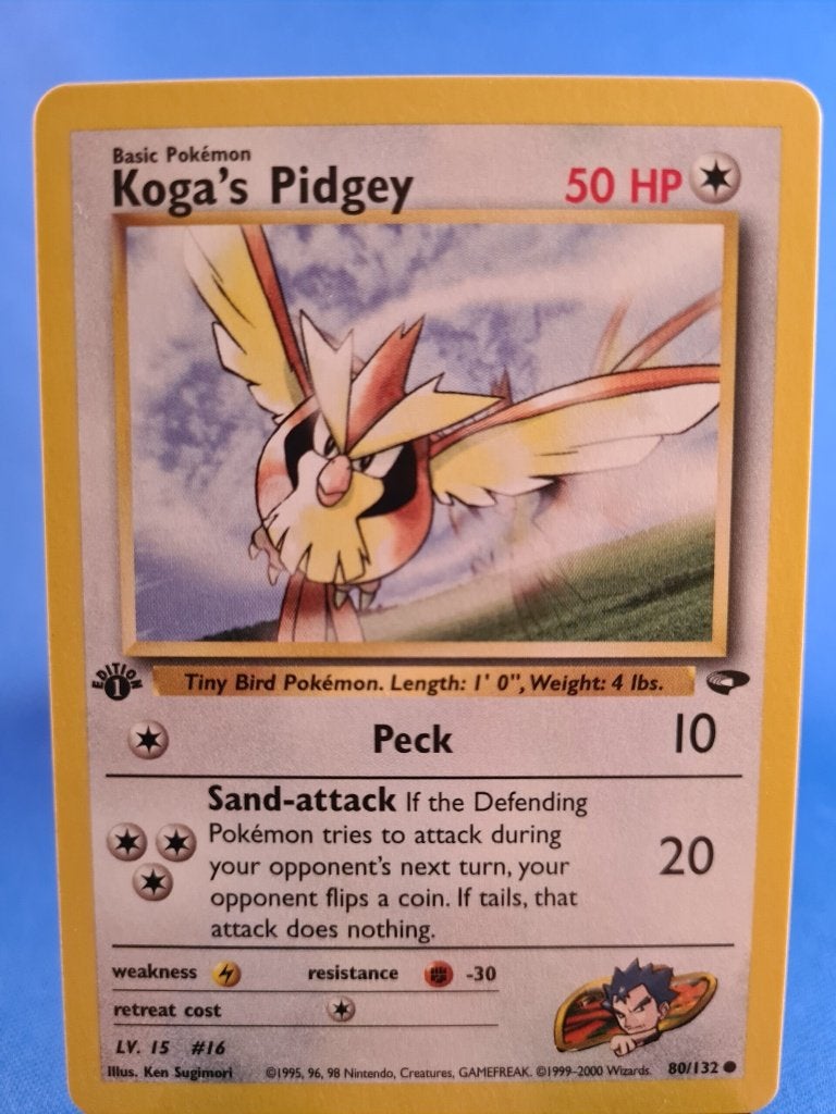 Koga's Pidgey 80/132 - Gym Challenge (1st edition), Verzenden, Gebruikt