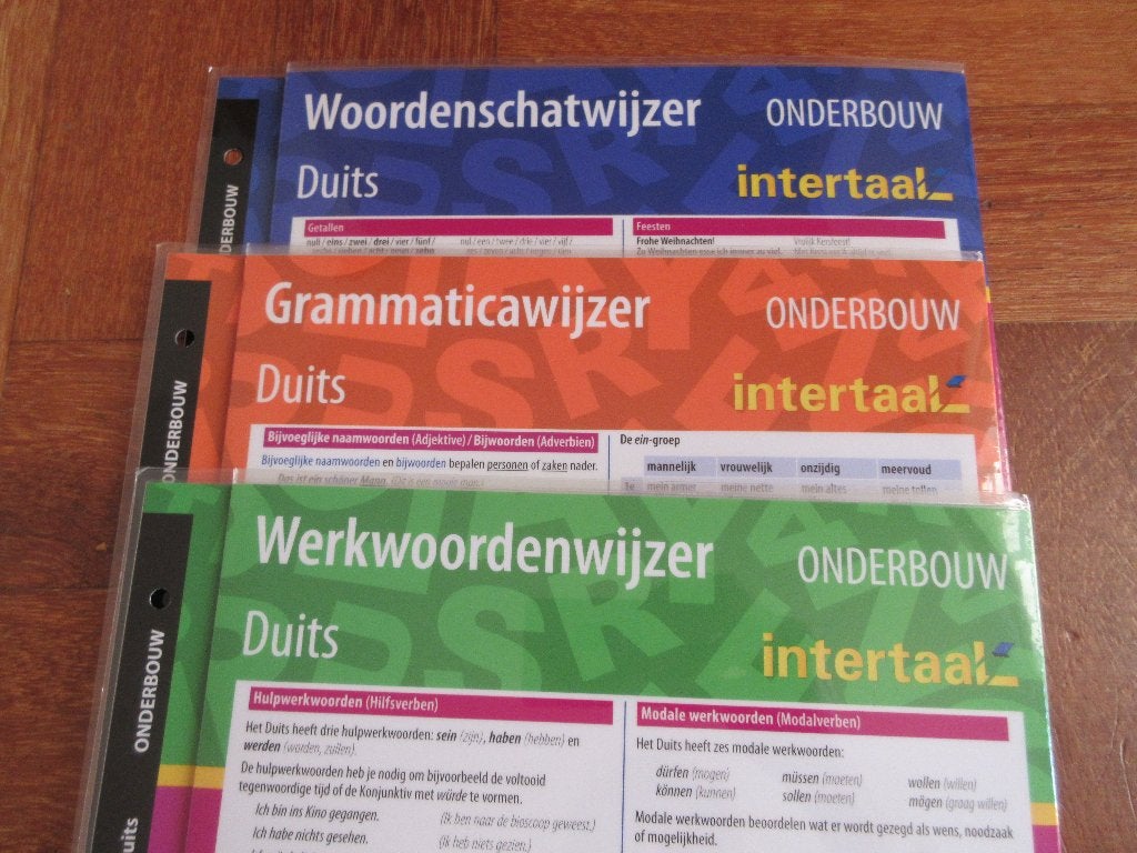 3 x grote kaarten Intertaal Duits, Boeken, Ophalen of Verzenden, Gelezen, Overige niveaus, Duits
