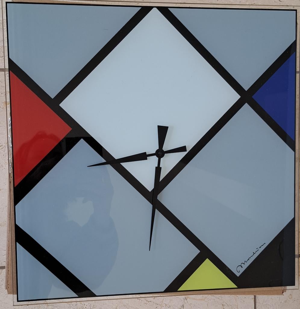 Mondriaan klok, Ophalen, Zo goed als nieuw, Overige onderwerpen, Mondriaan