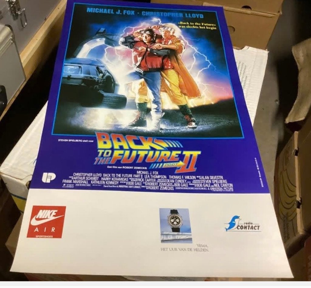 Poster Back To The Future 2, Ophalen of Verzenden, Zo goed als nieuw, A1 t/m A3, Film en Tv