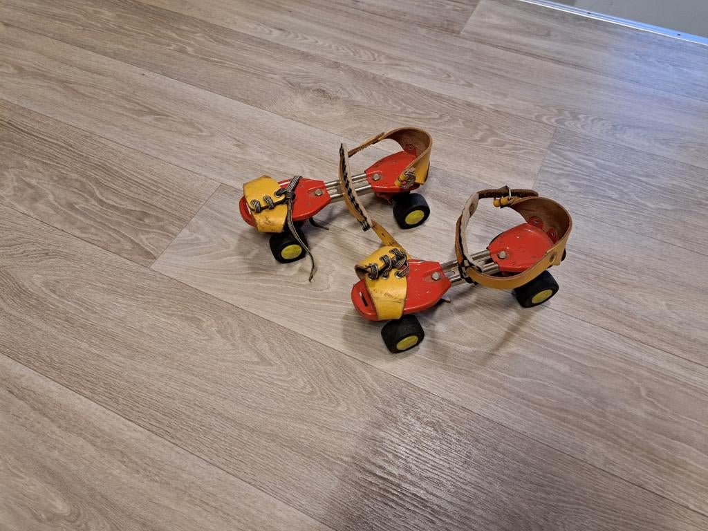 Vintage rolschaatsen uit de DDR - Germina voor verzamelaar, Ophalen of Verzenden