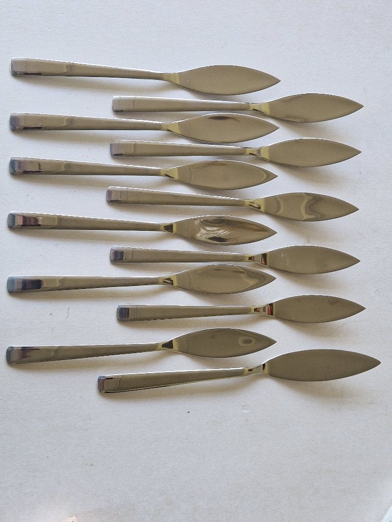 12 Sola Botermessen, Huis en Inrichting, Gebruikt, Sola, Ophalen of Verzenden, Rvs of Chroom