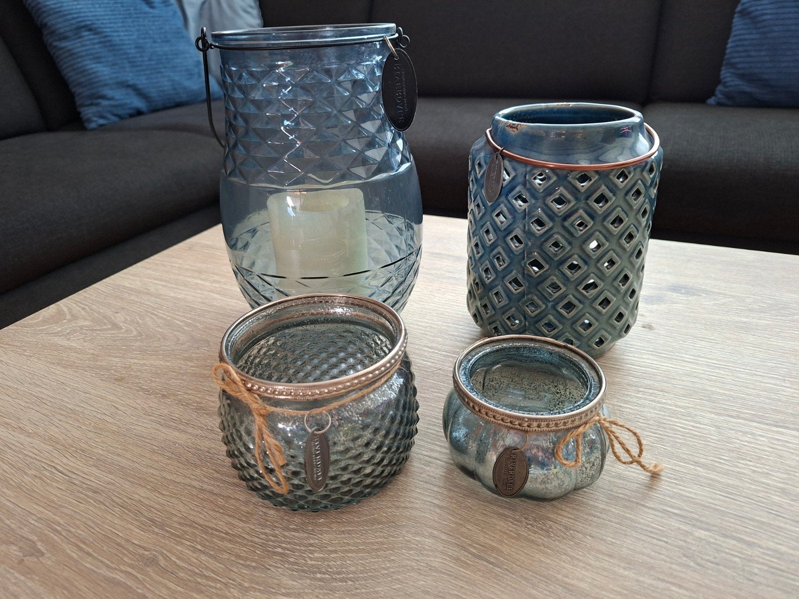 Riverdale kaarsen - kandelaar, Ophalen, Riverdale, Blauw, Kandelaar