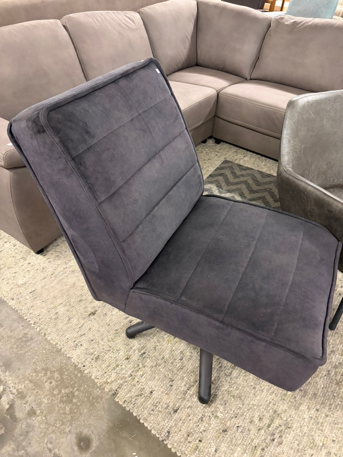 Nieuw! Relax draaifautauil zwart/blauw, Ophalen, ., ., .