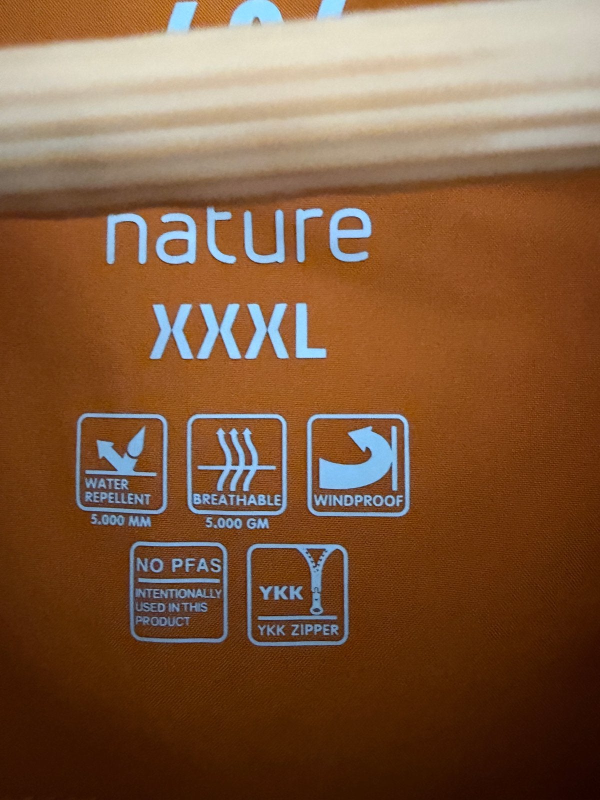 Human Nature waterafstotende jas XXXL, Ophalen of Verzenden, Nieuw, Oranje