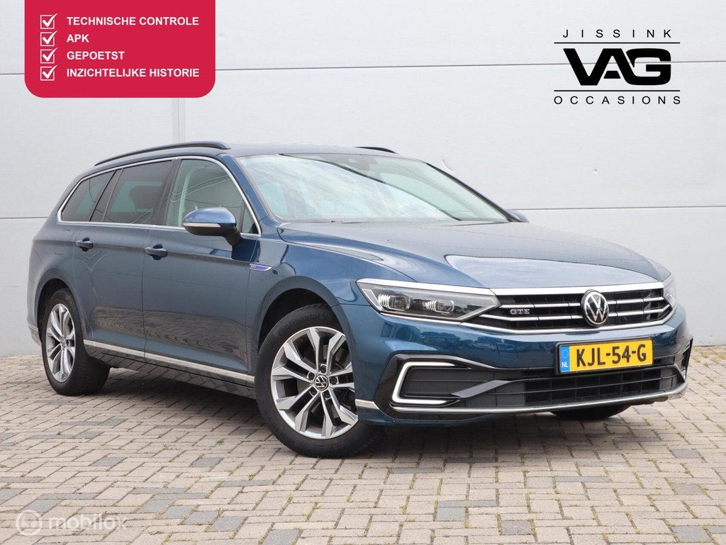 Volkswagen Passat 1.4 TSI PHEV GTE Pano LED Camera Trekhaak, Stof, Gebruikt, Zwart, 4 cilinders