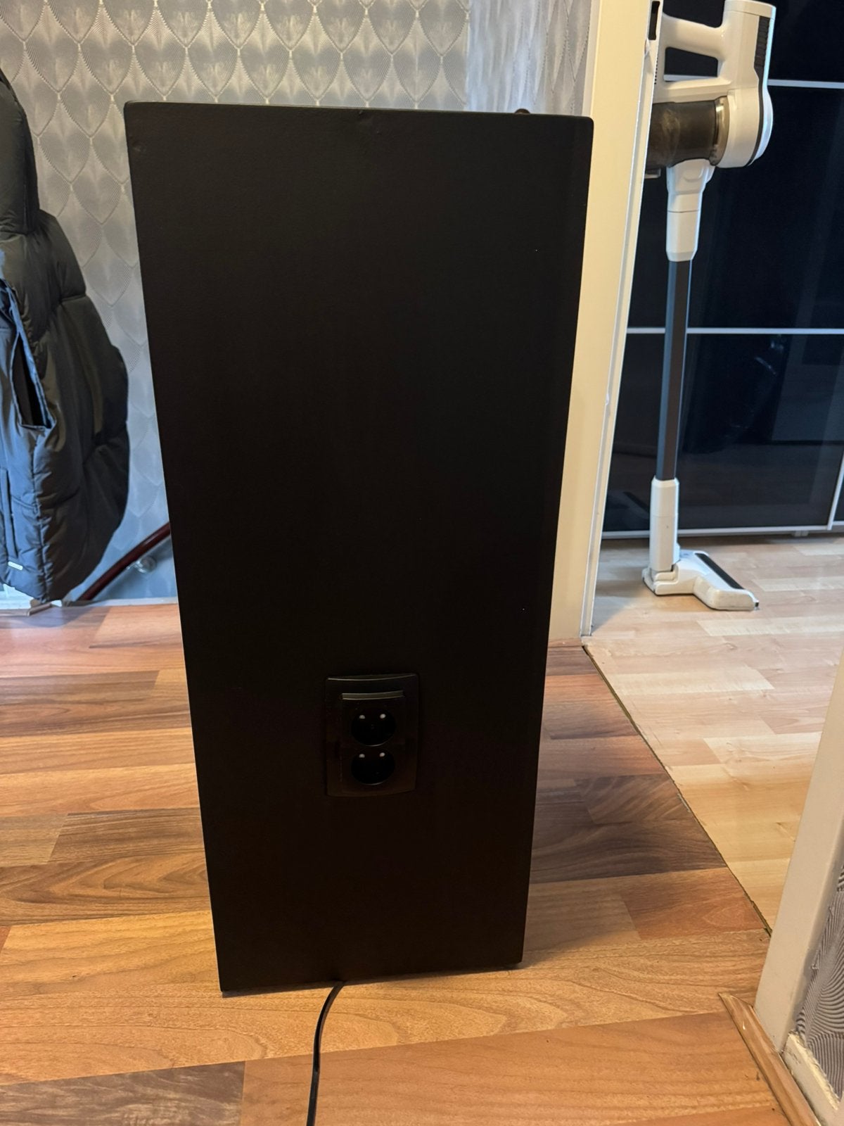Zuil zwart 80x30 , met stroom en stopcontact zgan, Ophalen, Zo goed als nieuw