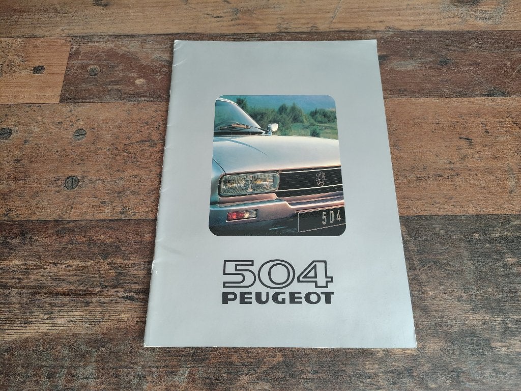 Folder: Peugeot 504/ Coupe/ Cabrio (1981), Verzenden, Peugeot