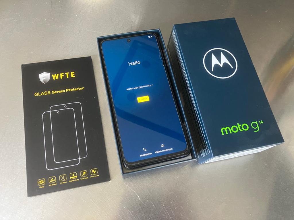 Motorola Moto G14 - 128GB - Steel Grey - Zo goed als nieuw, Telecommunicatie, Mobiele telefoons | Motorola, Zo goed als nieuw