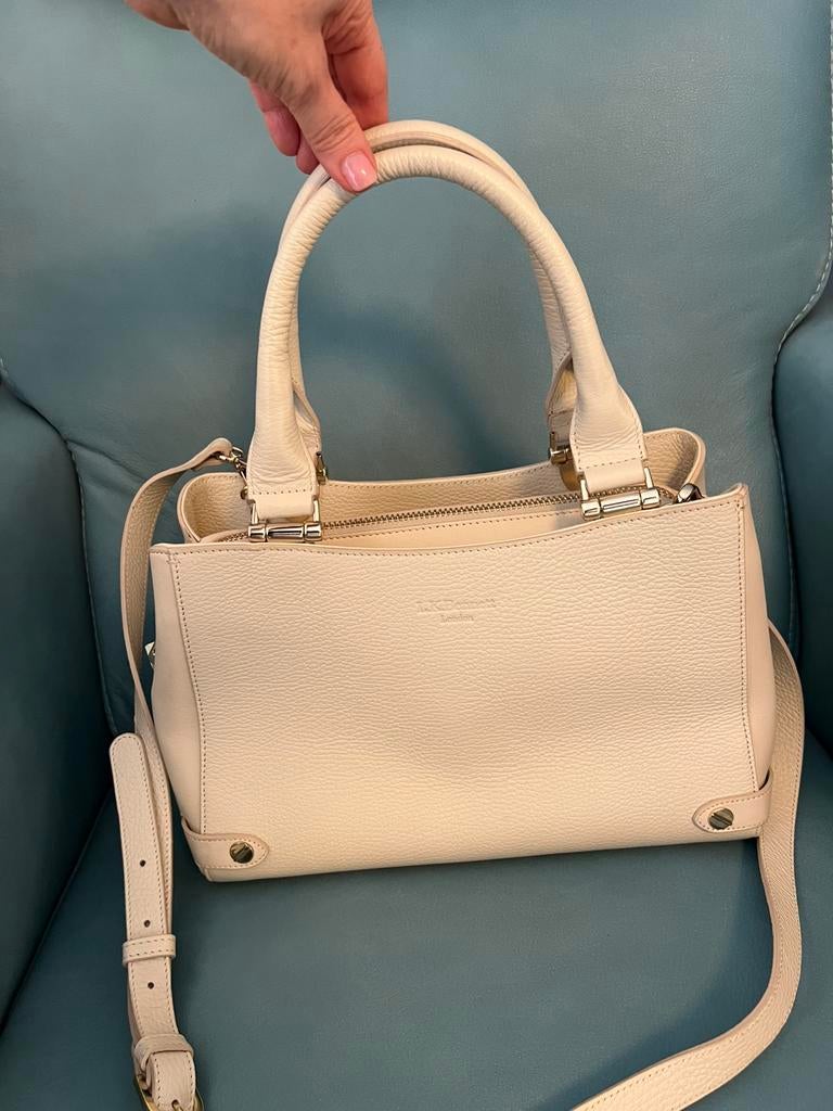 Light crram leather bag LK Bennett, Ophalen of Verzenden, Zo goed als nieuw, Handtas