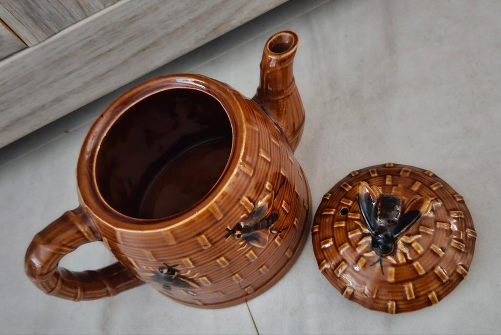 Bijenkorf bijen theepot soort van 3/4d effect vintage mooi, Dieren en Toebehoren