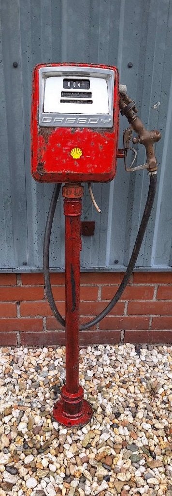 Vintage Gasboy-benzinepomp op een metalen staande voet️⛽️, Verzamelen, Ophalen, Gebruikt, ., .