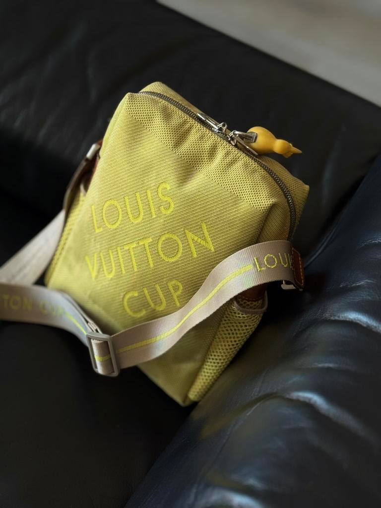 Louis Vuitton Limited Edition 2002 Cup Jaune Weatherly tas, Verzenden, Gebruikt, Groen, Overige merken