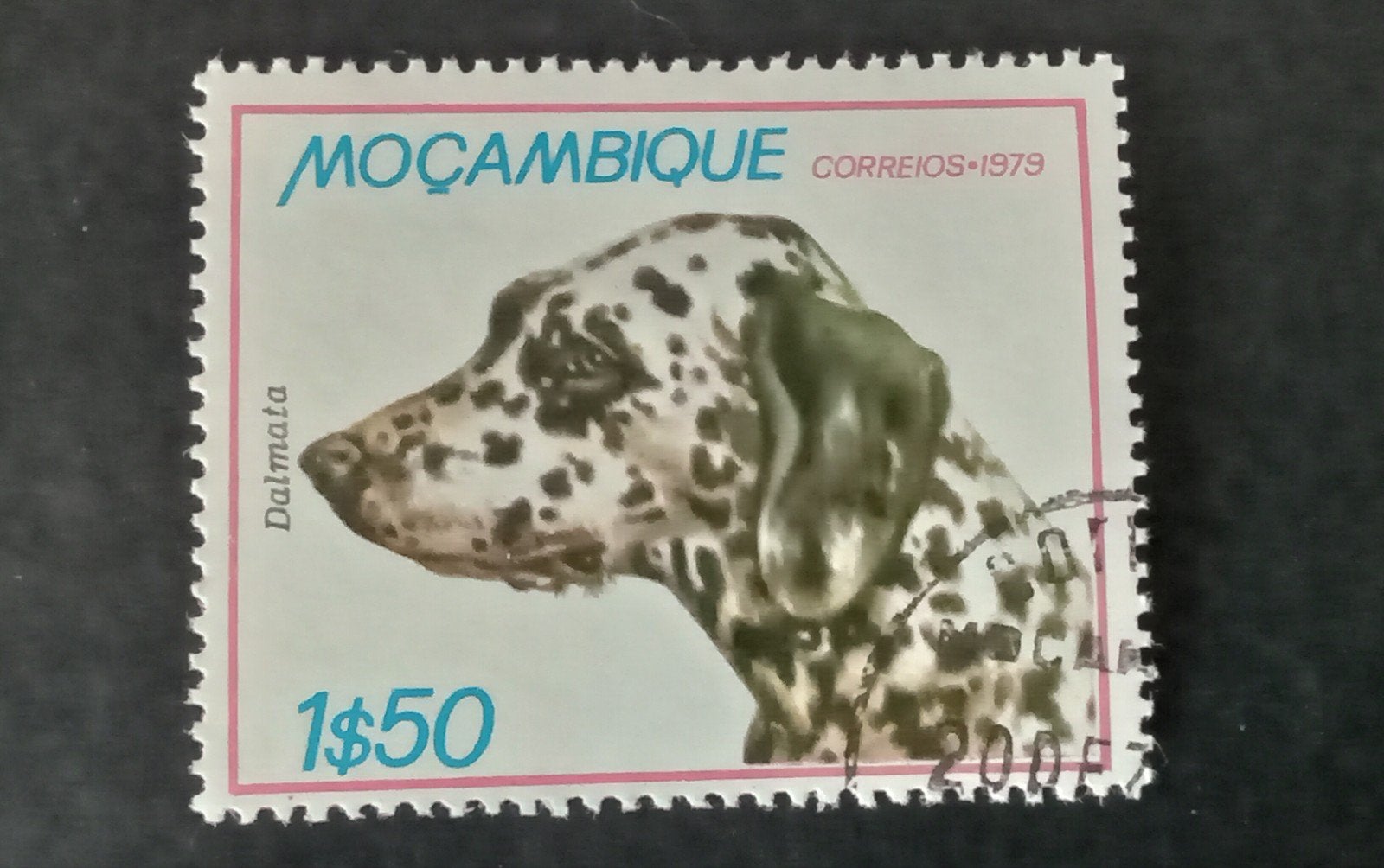 Mozambique 1979 - Dalmatiër hond, Verzenden, Gestempeld, Dier of Natuur