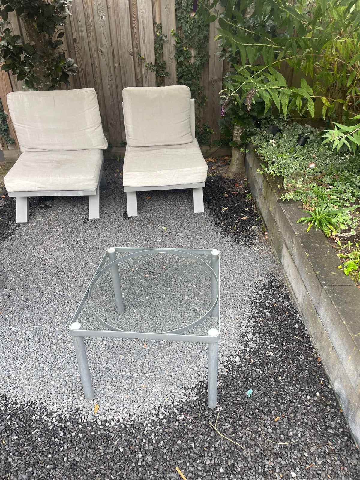 Tuinloungestoel, Ophalen, Gebruikt, Aluminium
