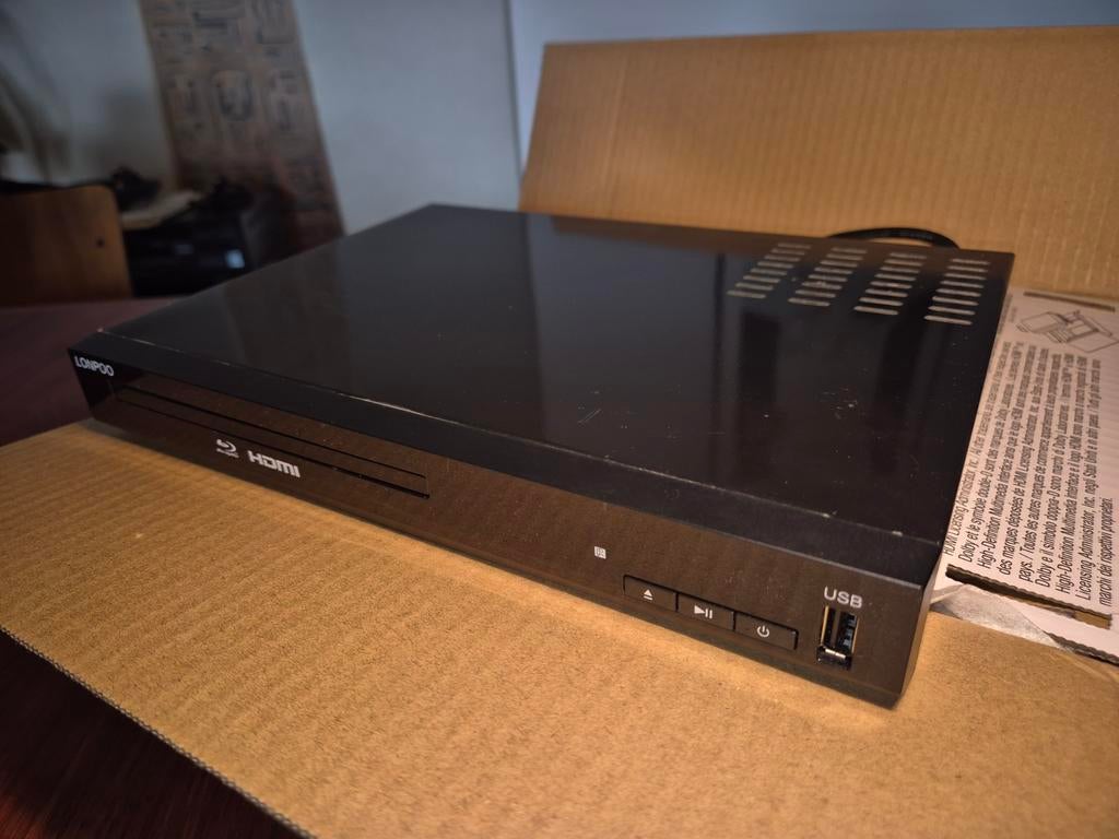 LONPOO LP-100 Blu-ray Disc Speler + USB - Zo goed als nieuw, Audio, Tv en Foto, Blu-ray-spelers, Ophalen of Verzenden, Zo goed als nieuw