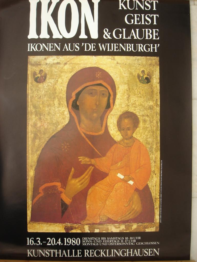 Poster Ikon Kunst Geist & Glaube, Ophalen of Verzenden, A1 t/m A3, Overige onderwerpen, Rechthoekig Staand
