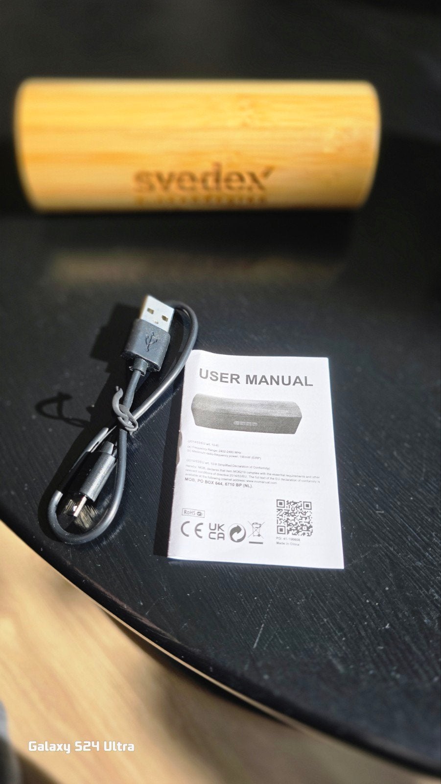 Svedex Draagbare Bluetooth Speaker - Bamboe Design, Audio, Tv en Foto, Luidsprekers, Overige merken, Bluetooth, Ophalen of Verzenden