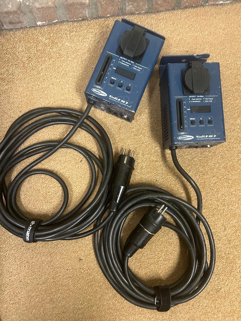 Twee maal Showtec single line dimmer, Muziek en Instrumenten, Ophalen of Verzenden, Gebruikt, Overige typen