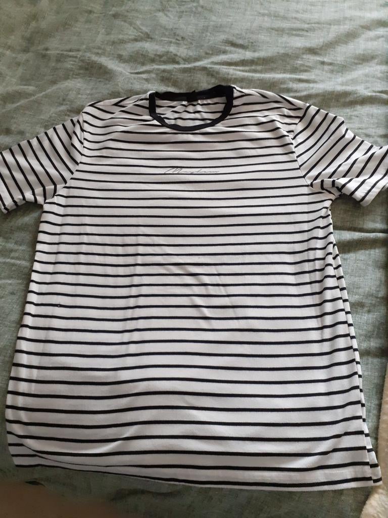 Streep t shirt mt S, Verzenden, Zo goed als nieuw, Maat 46 (S) of kleiner, Wit