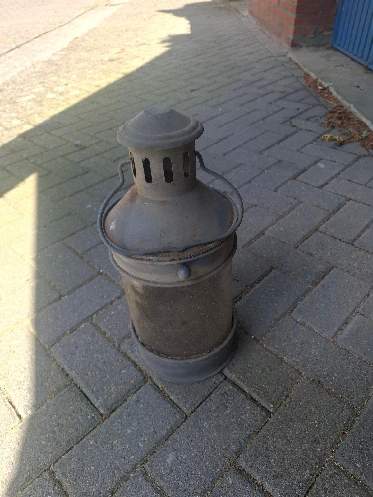 Antieke scheepslantaarn / olielamp, Antiek en Kunst, Ophalen of Verzenden