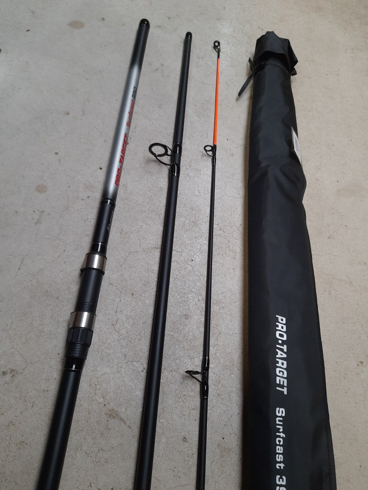 Set van 2 Nieuwe Albatros Strandhengels 3.90m 200gram, Watersport en Boten, Hengelsport | Zeevissen, Naarden, Werphengel, Nieuw