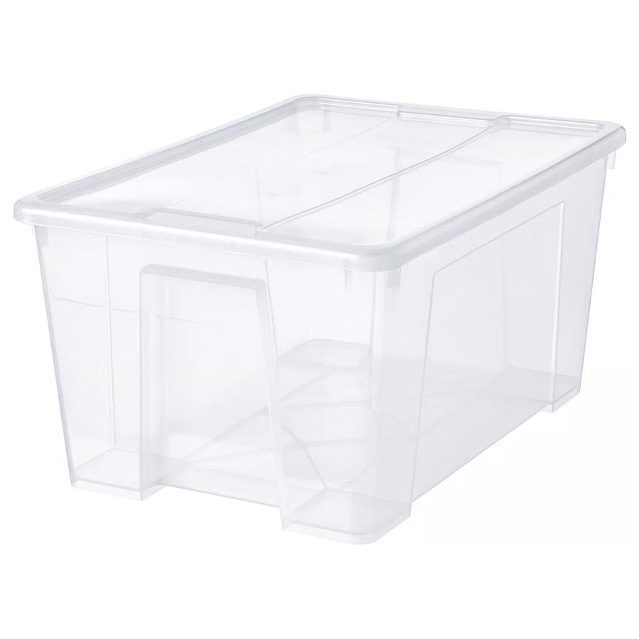 Ikea samla Transparante Opbergdoos 3 stuks, Ophalen, Doos, 40 tot 60 cm, 50 tot 75 cm