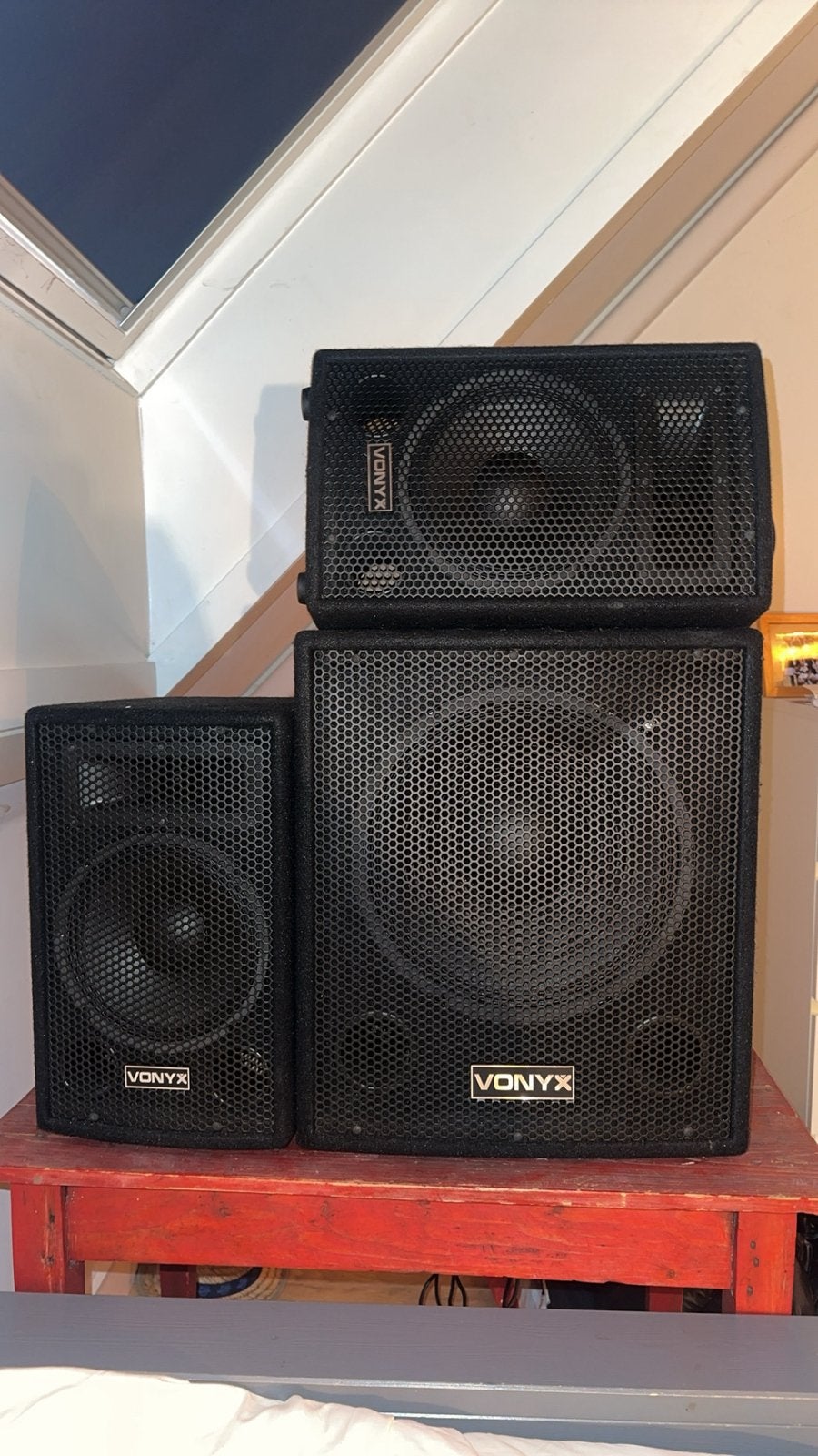Vonyx VX1218BT Geluidsinstallatie - Complete set, Ophalen of Verzenden, Zo goed als nieuw