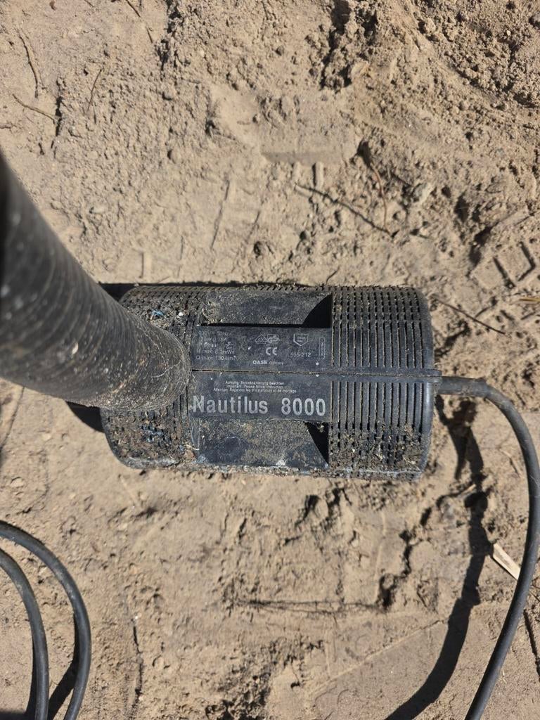 Oase Nautilus 8000 Dompelpomp - Gebruikt, Ophalen of Verzenden, Gebruikt, Elektrisch, Dompelpomp