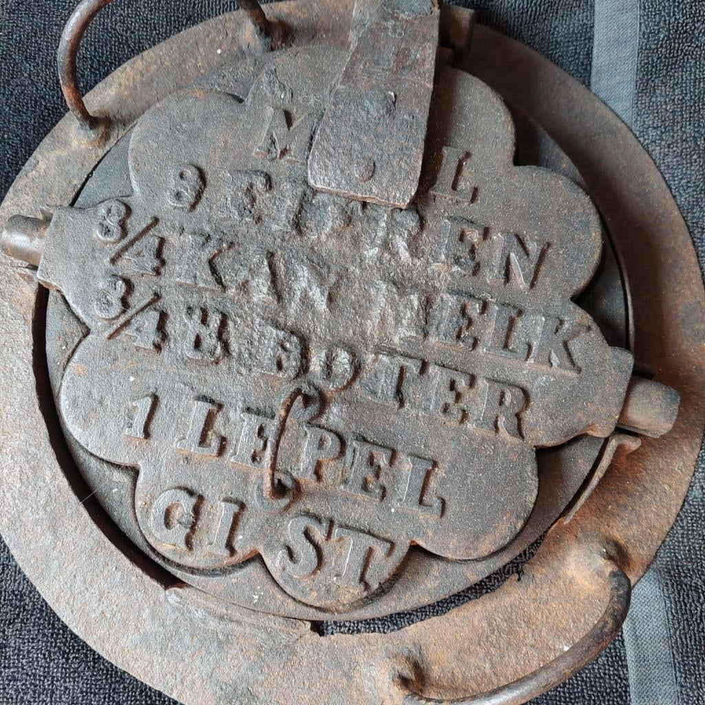 Wafel ijzer, Ophalen, Overige materialen