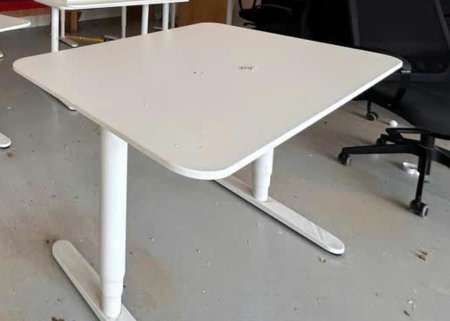 IKEA Bekant bureau wit, 120x80 cm, zit-sta, Ophalen, Zit-sta bureau, 120 cm, Zo goed als nieuw