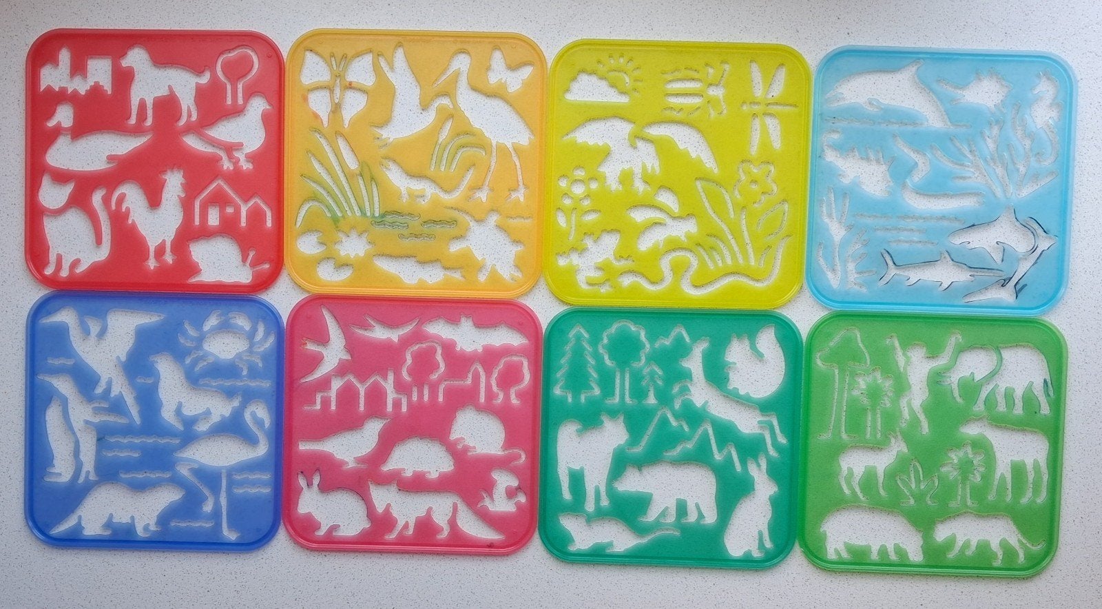 Tupperware 8 teken sjablonen WNF set., Ophalen, Gebruikt, Knutselen