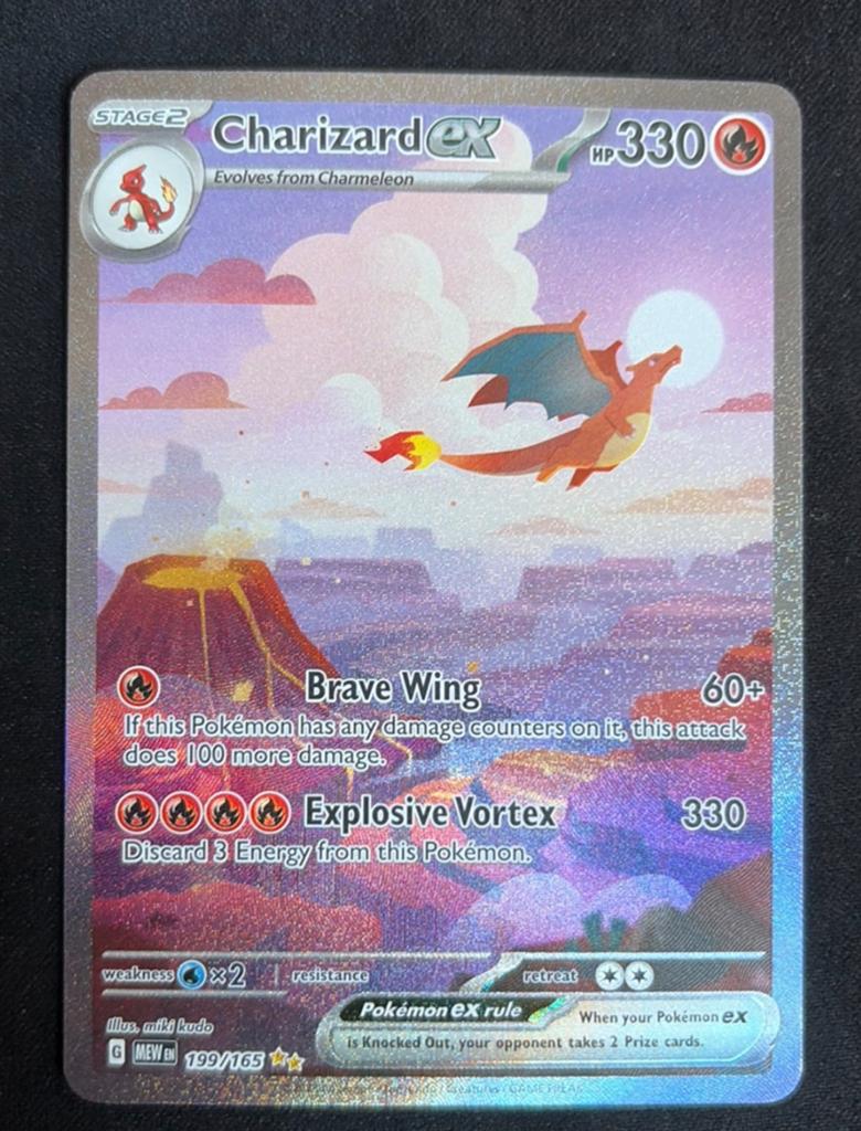 Charizard ex Pokémon Kaart, Ophalen, Zo goed als nieuw