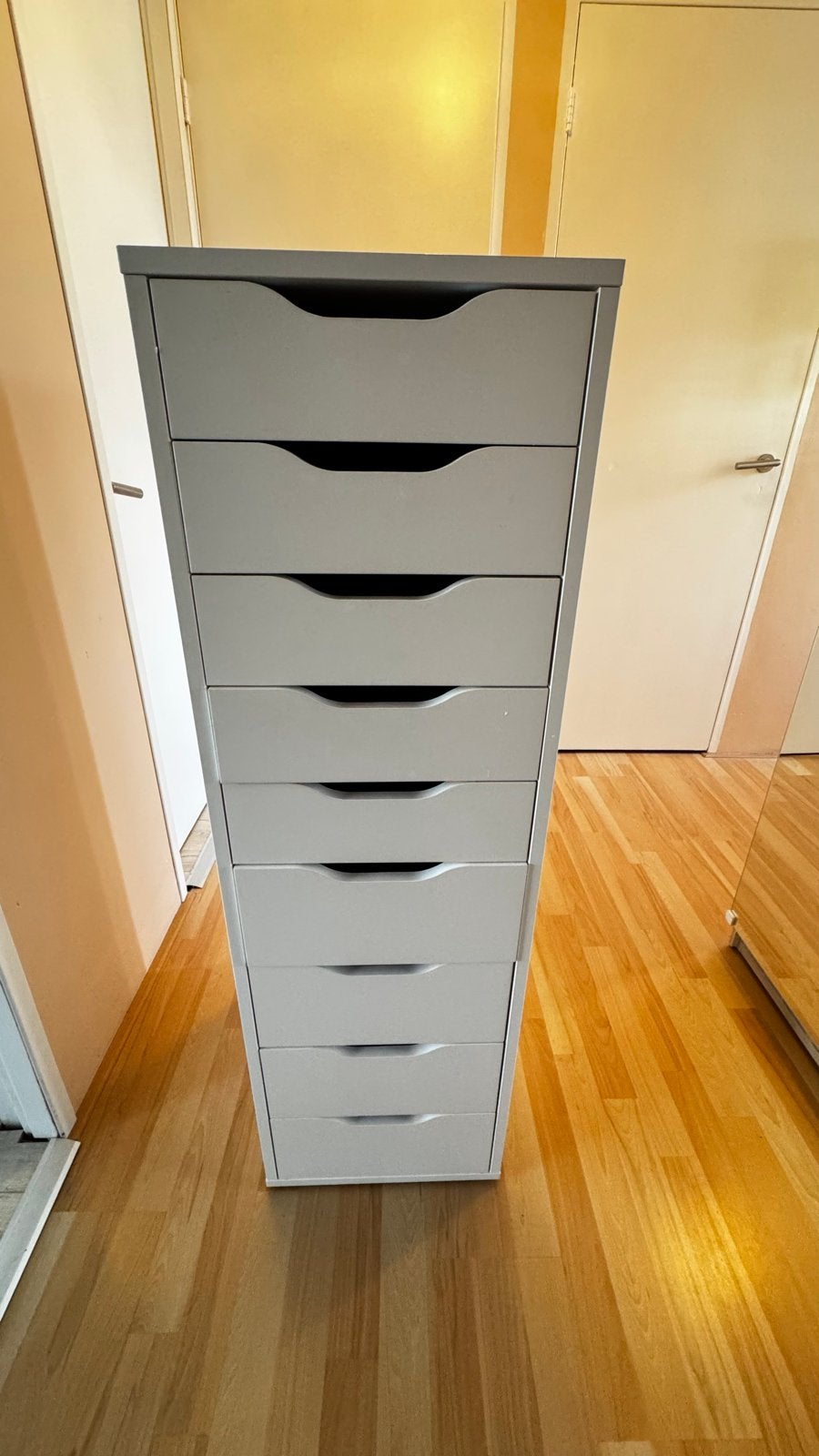 IKEA Alex ladeblok met 9 laden - wit, Ophalen, Overige materialen, Minder dan 50 cm, Gebruikt