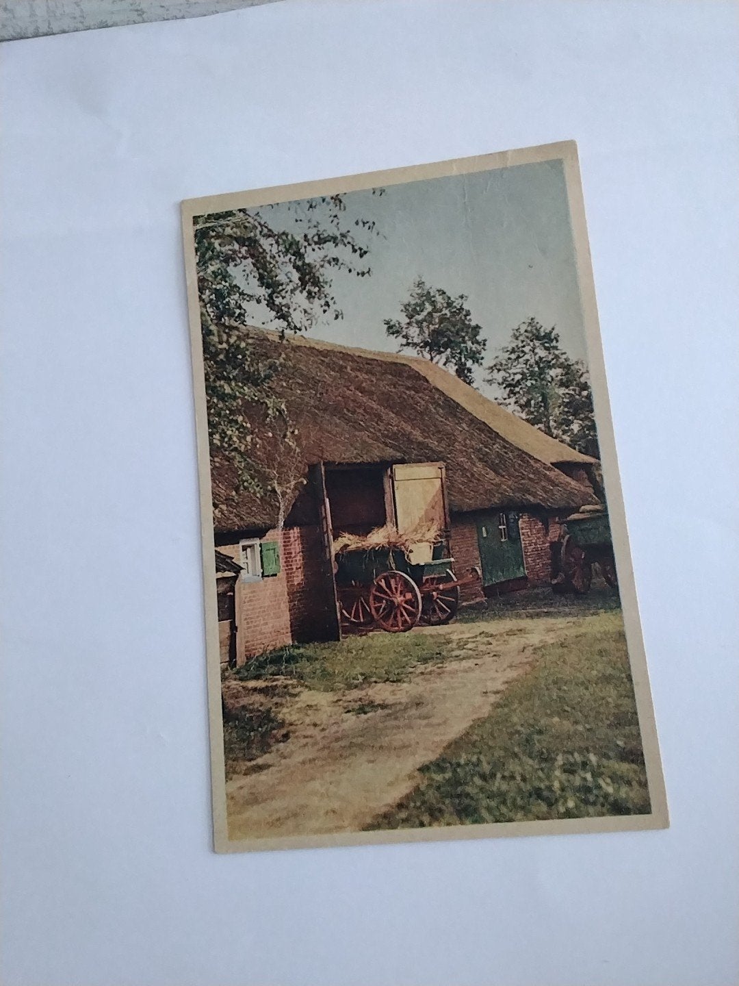 Oude ansichtkaart: BEAUTIFUL HOLLAND Boerderij 1964, Ophalen of Verzenden, 1960 tot 1980, Zuid-Holland