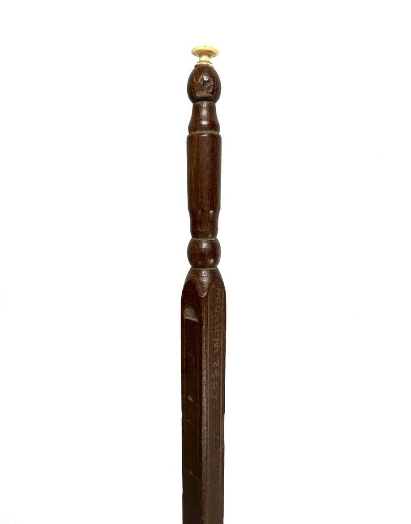 117. Houten meetstok met koper en been, 1892, Ophalen