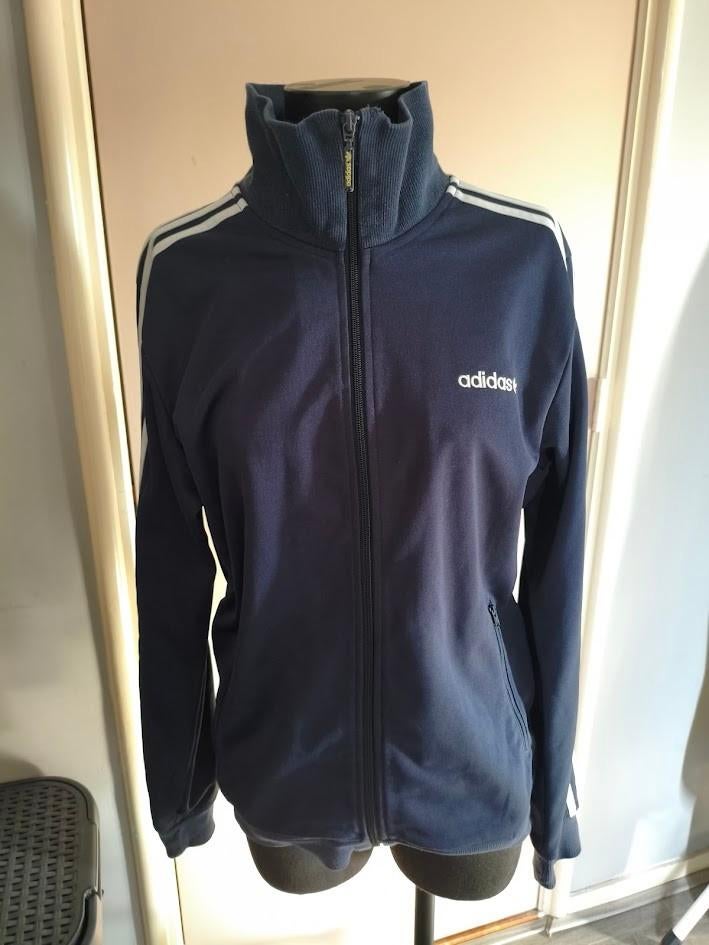 Adidas essentials 3-stripes trainingsjack donkerblauw, Ophalen of Verzenden, Adidas, Gedragen, Algemeen