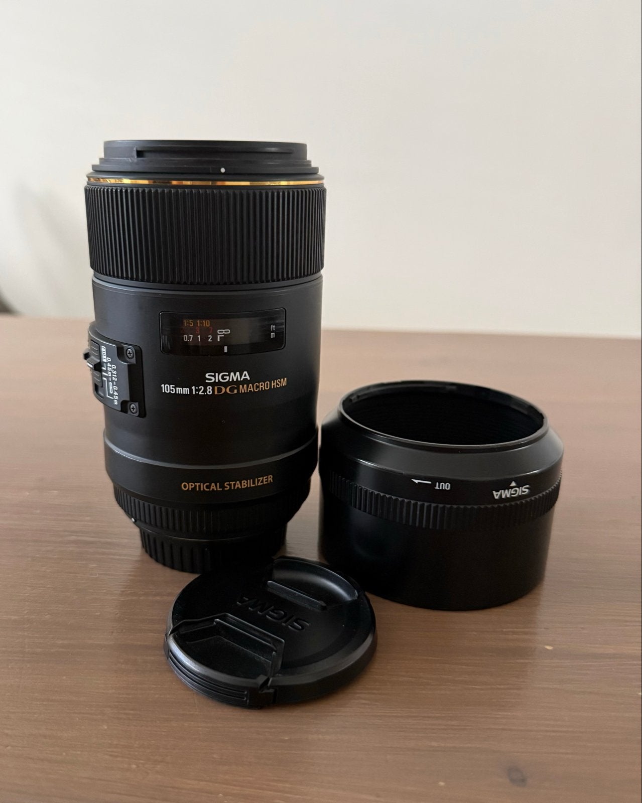 Sigma 105mm 1:2.8 DG MACRO HSM OS lens, Audio, Tv en Foto, Fotografie | Lenzen en Objectieven, Ophalen, Sigma, Macrolens, Macrofunctie