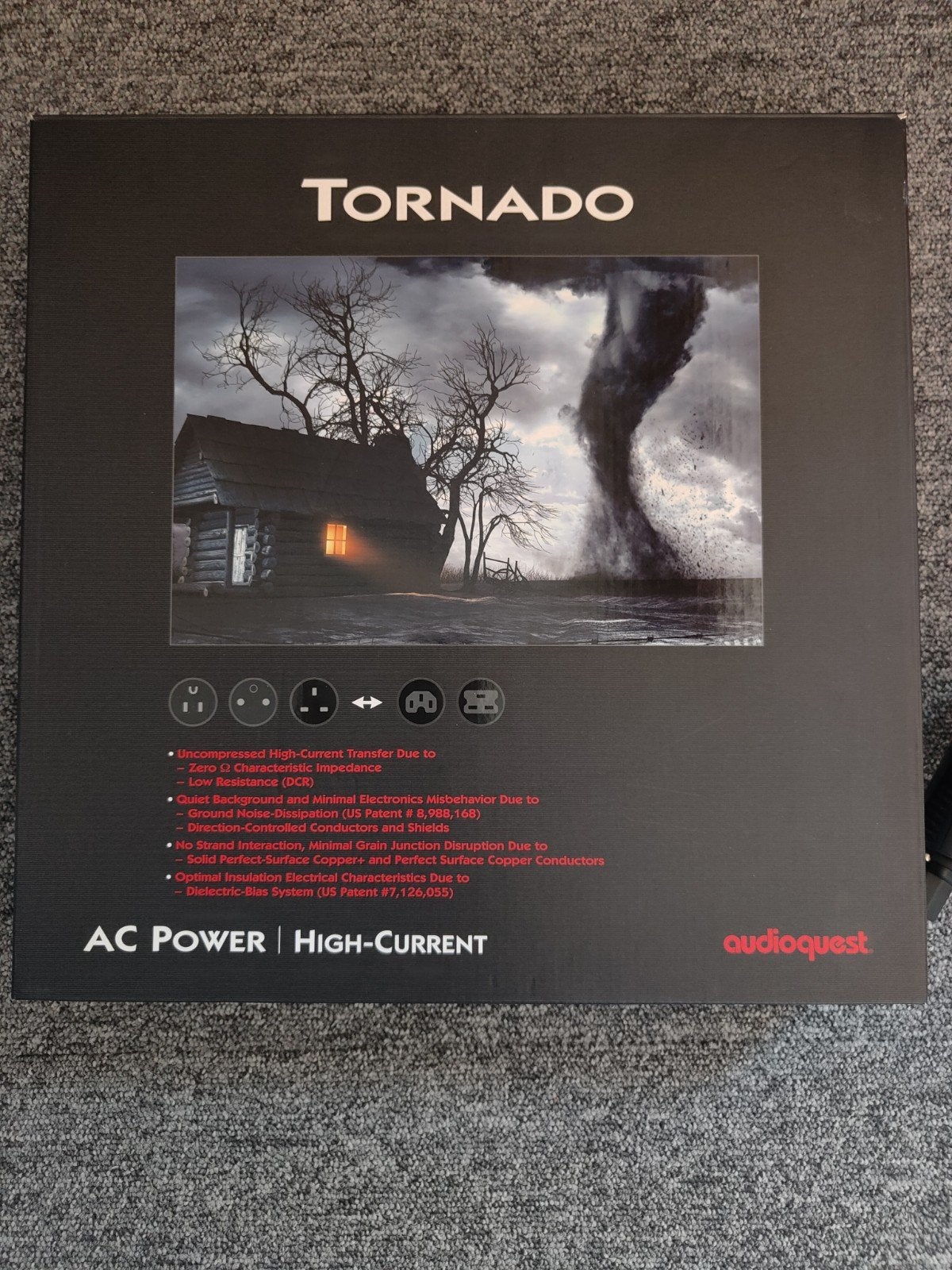 AudioQuest Tornado High-Current AC Power Kabel, Audio, Tv en Foto, Audiokabels en Televisiekabels, Ophalen, Zo goed als nieuw
